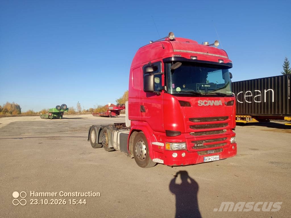 Scania R 490 6x2 pusher 657000km 中古トラクターヘッド | トレーラーヘッド