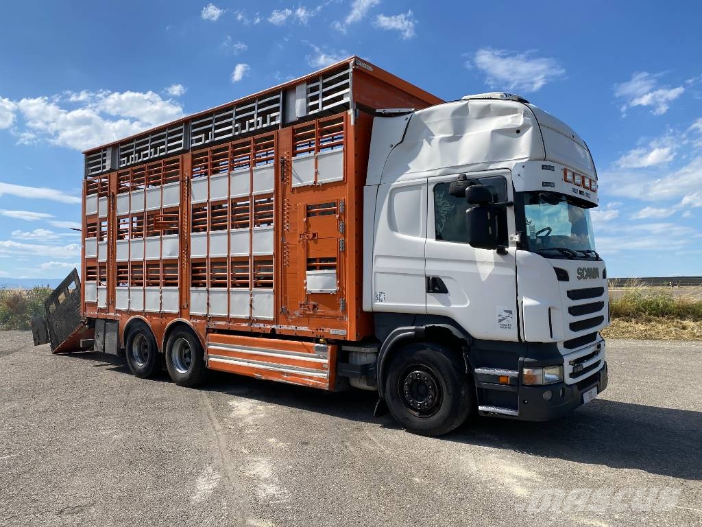 Scania R480LB 6x2MNA / PEZZAIOLI endommagé Tiertransporter