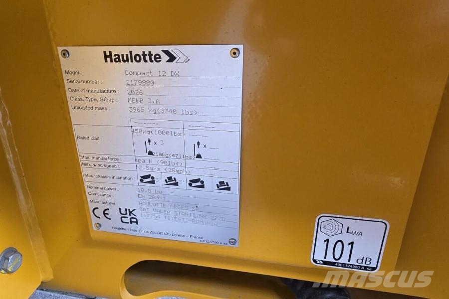 Haulotte COMPACT 12DX Valid Inspection, *Guarantee! Diesel, Saxlifte