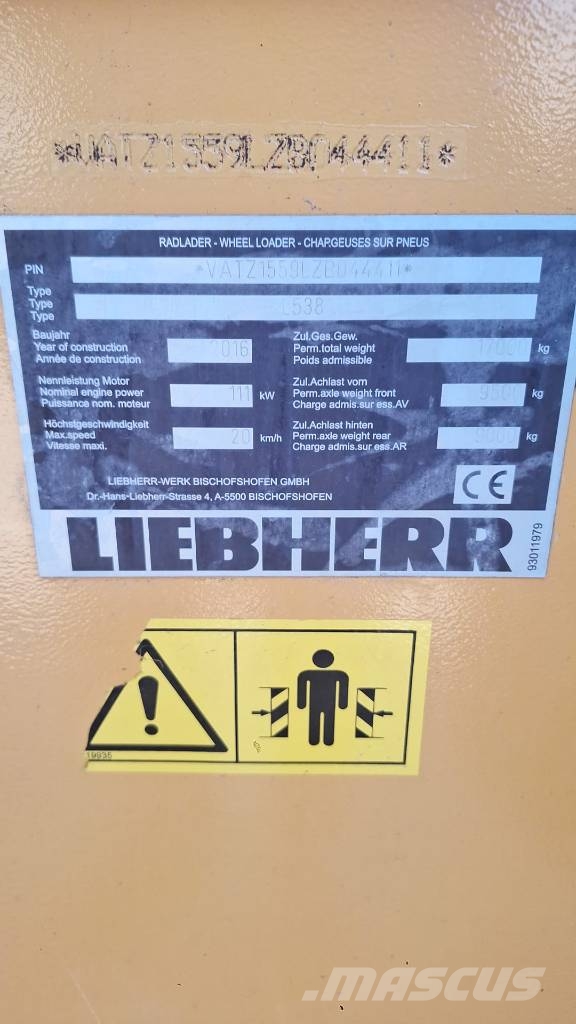 Liebherr L 538 Cargadoras sobre ruedas