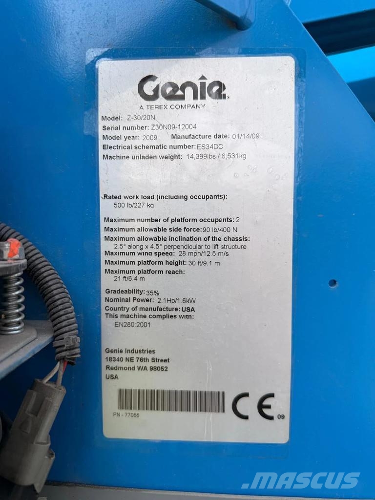 Genie Z-30/20N Zglobne podizne platforme