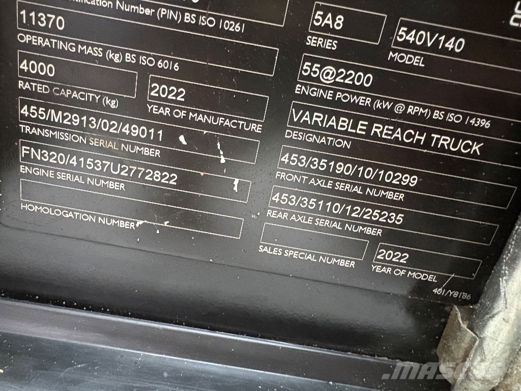 JCB 540-140 Teleszkópos rakodók