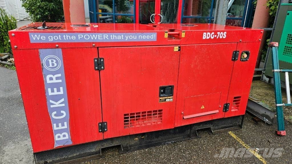 Becker 70 KVA - Occasie diesel generator - Javac