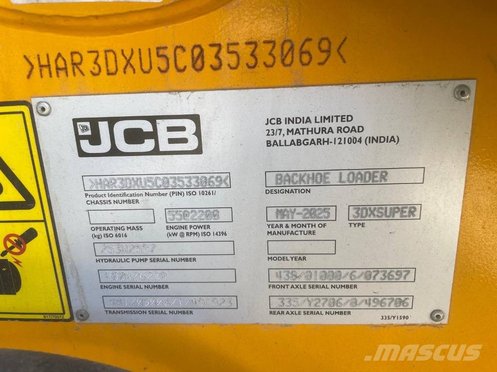 JCB 3 DX Backhoe loaders