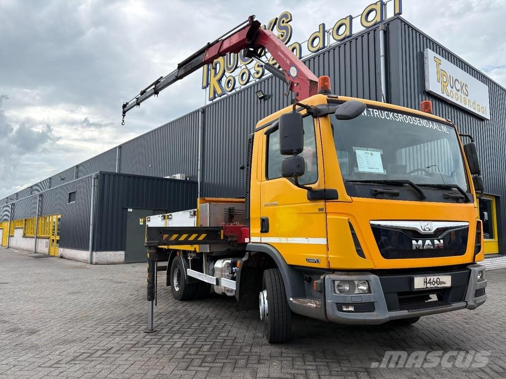 MAN TGL 12,280 + HMF 1120 K-4 + REMOTE + EURO 6 + 4089 Kranen voor alle terreinen