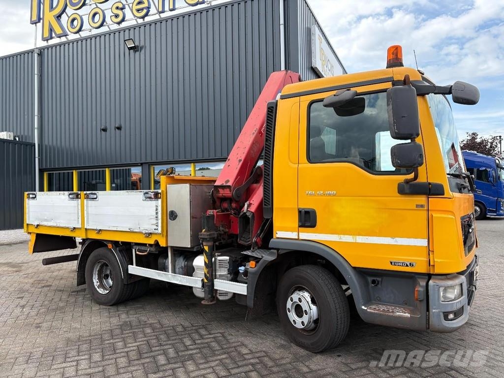 MAN TGL 12,280 + HMF 1120 K-4 + REMOTE + EURO 6 + 4089 Kranen voor alle terreinen