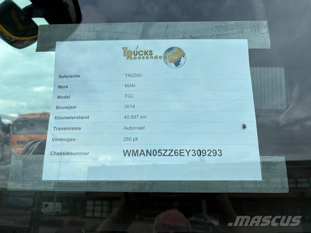 MAN TGL 12,280 + HMF 1120 K-4 + REMOTE + EURO 6 + 4089 Kranen voor alle terreinen
