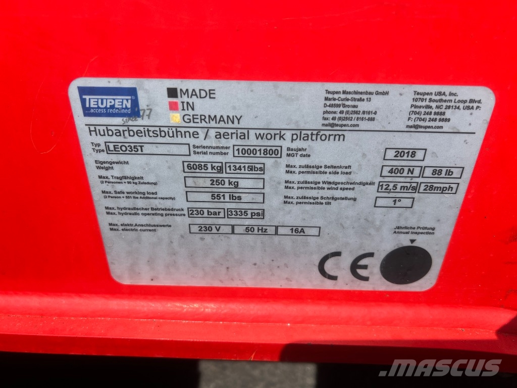 Teupen Leo 35T Telescoophoogwerkers