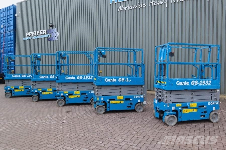 Genie GS1932 E-Drive Several In Stock, 8m Working Height Scheren-Arbeitsbühnen