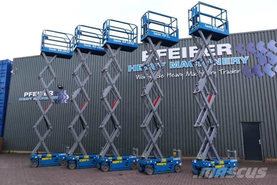 Genie GS1932 E-Drive Several In Stock, 8m Working Height Scheren-Arbeitsbühnen