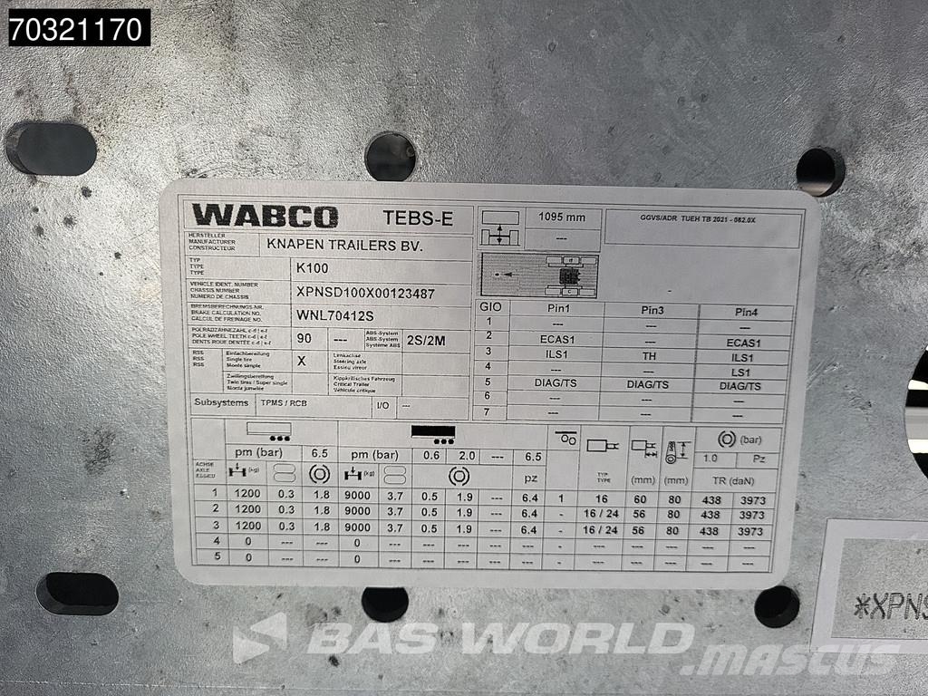 Knapen K100 NEW! Y-SPEC 92M3 10mm Liftachse Schuifvloeropleggers