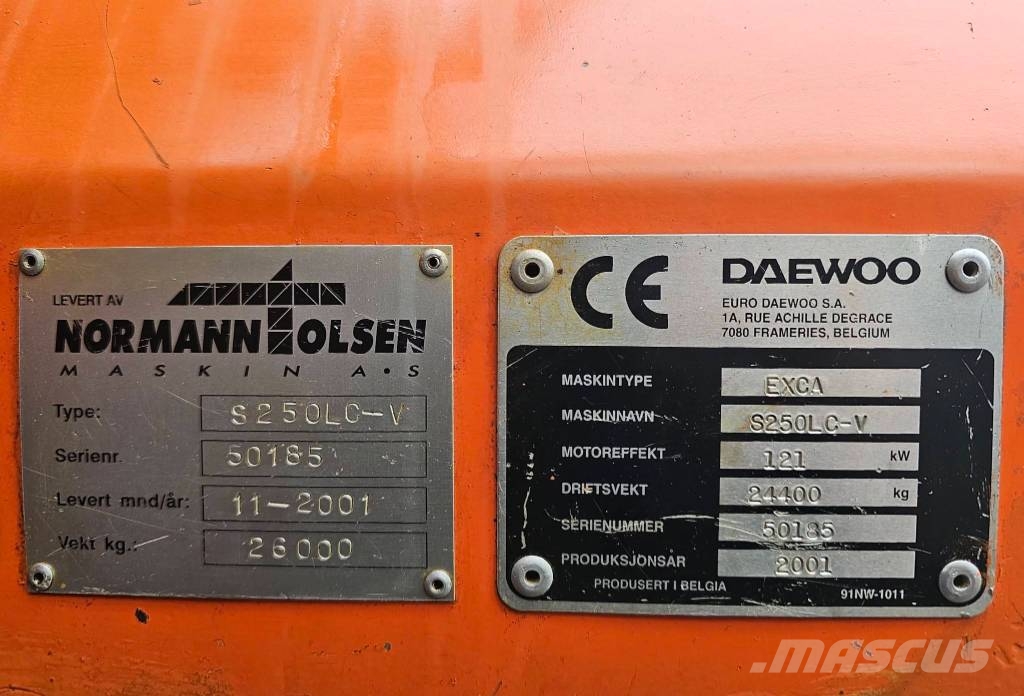 Daewoo S250LC-V Beltegraver