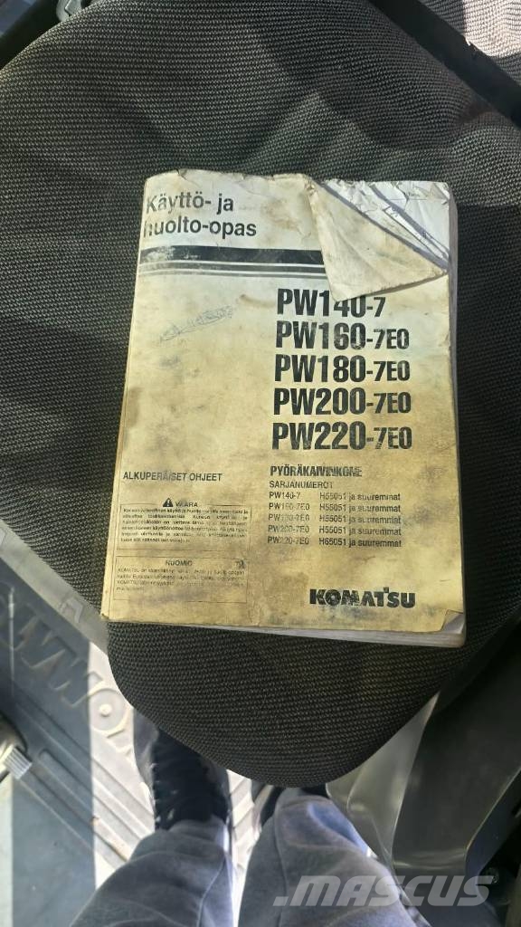 Komatsu PW 160-7 حفارات بعجل