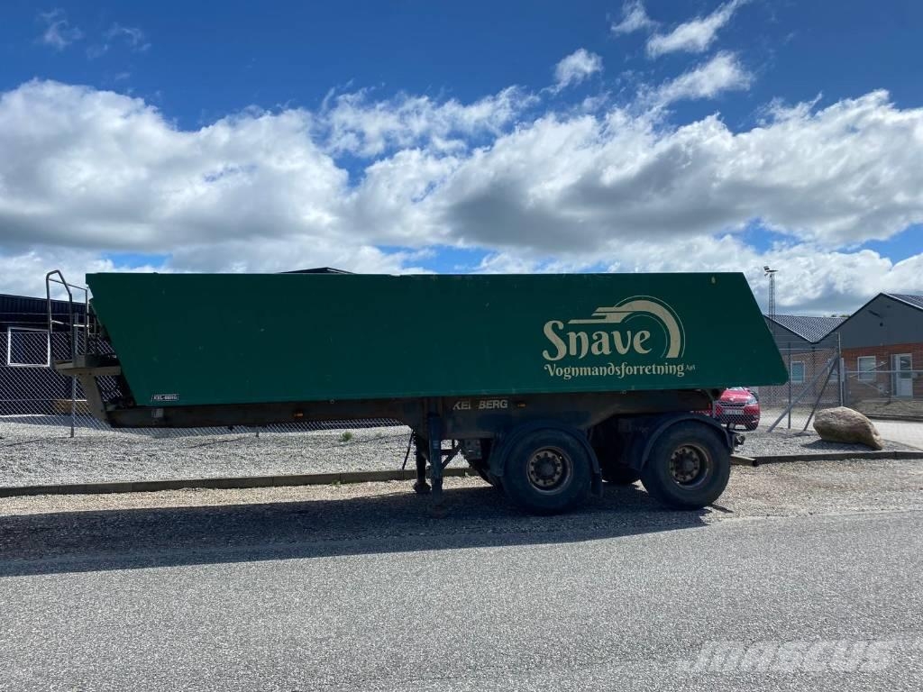 Kel-Berg 2 akslet grus tiptrailer Semi-trailer med tip