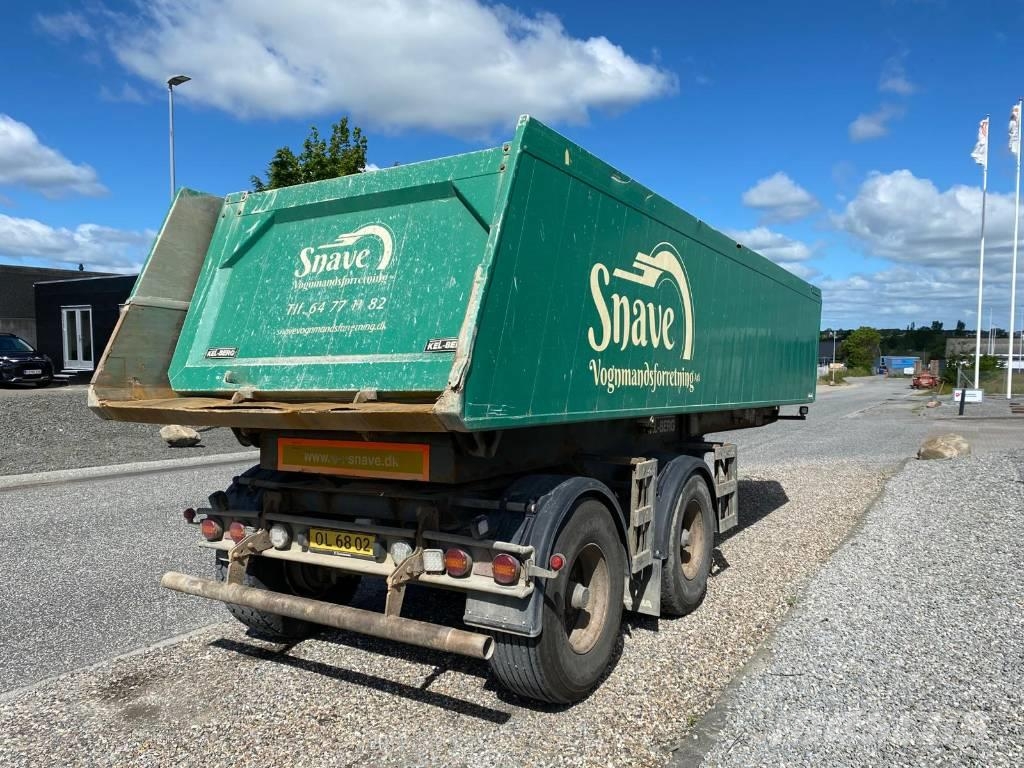 Kel-Berg 2 akslet grus tiptrailer Semi-trailer med tip