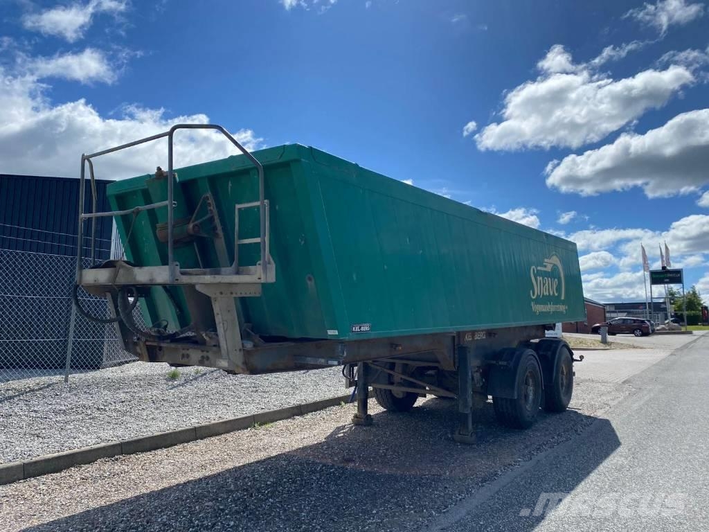 Kel-Berg 2 akslet grus tiptrailer Semi-trailer med tip