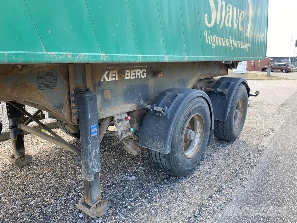 Kel-Berg 2 akslet grus tiptrailer Semi-trailer med tip