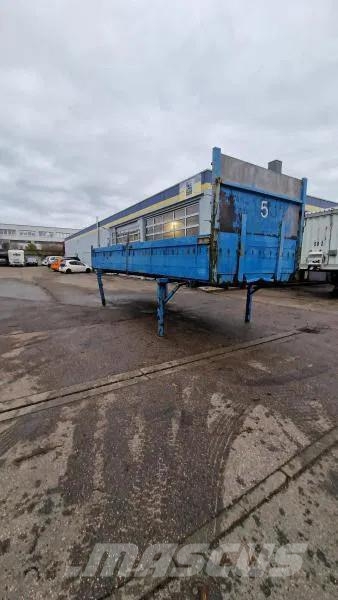 Krone 6 x Jumbo Lafette m. Pritsche+Bordwände 1.18m Höh Причепи-платформи/бокове розвантаження