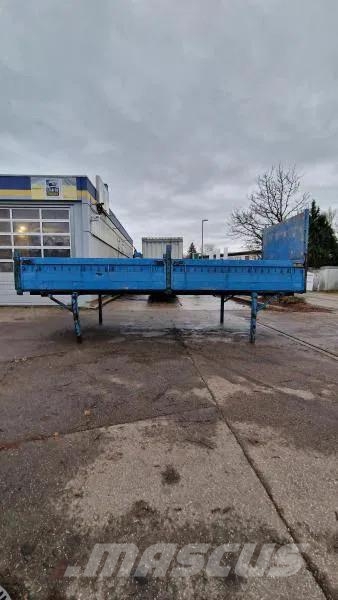 Krone 6 x Jumbo Lafette m. Pritsche+Bordwände 1.18m Höh Причепи-платформи/бокове розвантаження