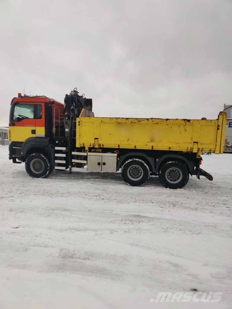 MAN TGS 26.440 6x6 crane شاحنات قلابة