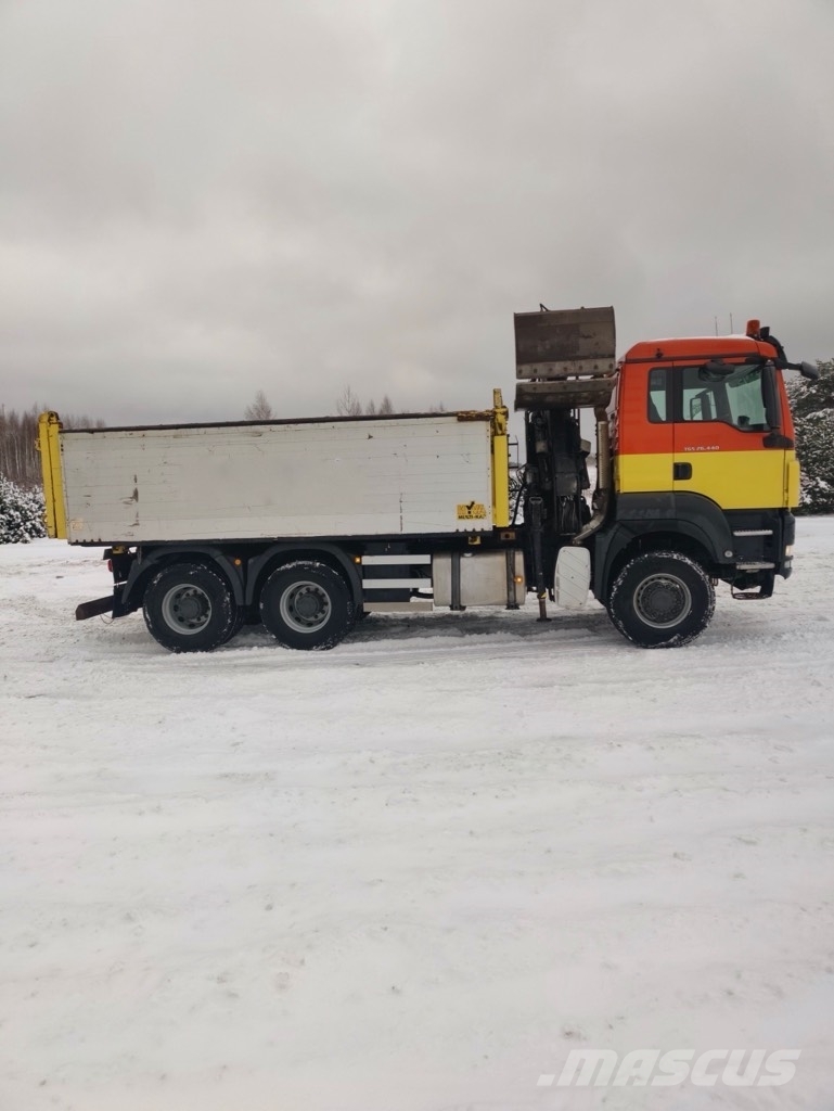 MAN TGS 26.440 6x6 crane شاحنات قلابة