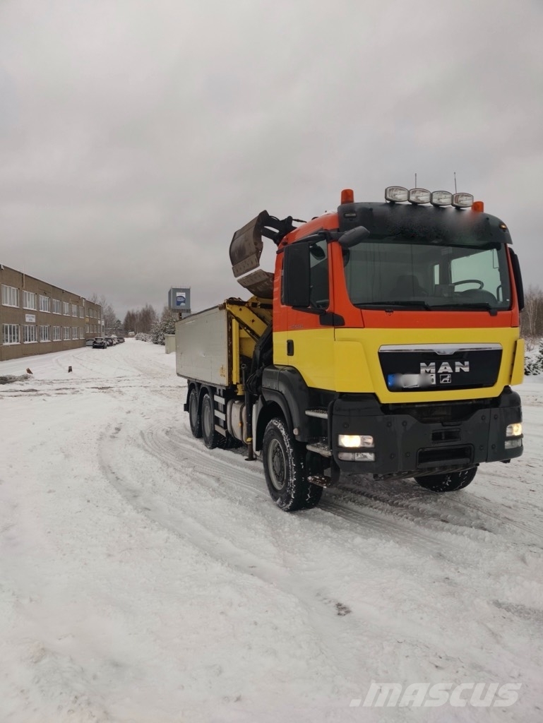 MAN TGS 26.440 6x6 crane شاحنات قلابة