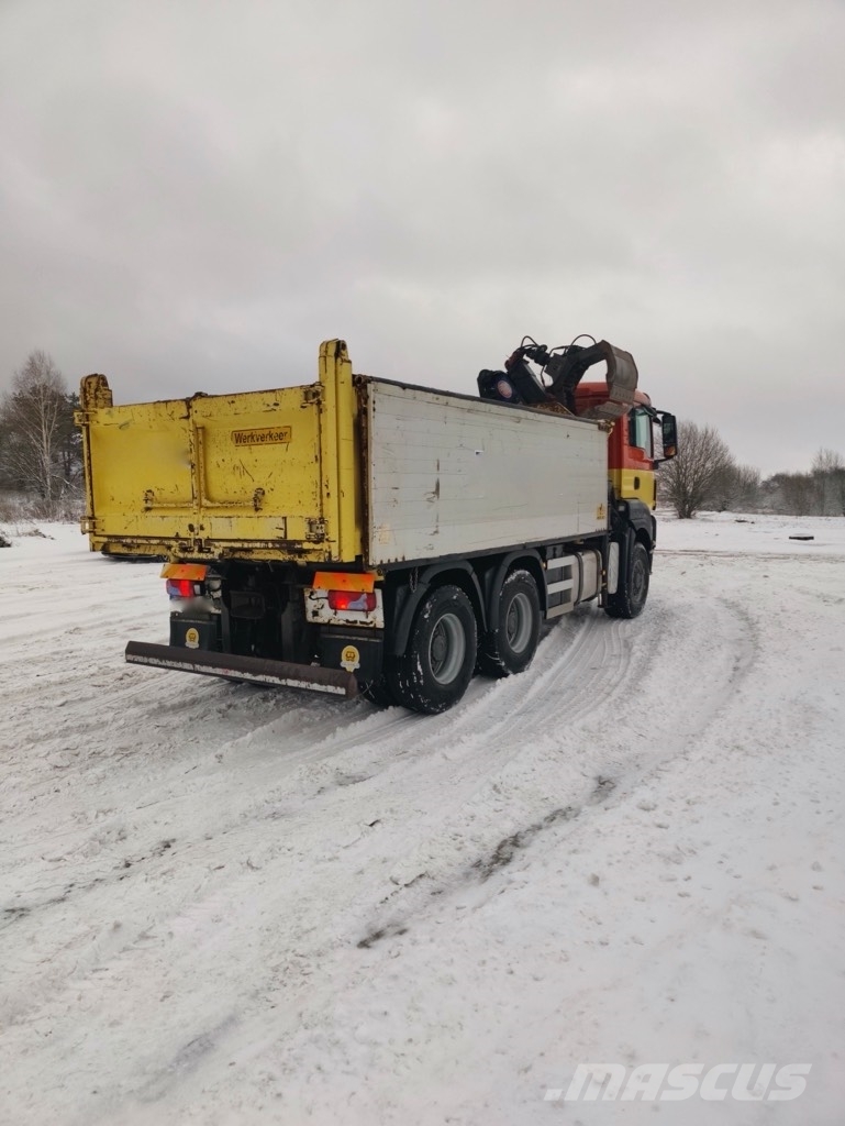 MAN TGS 26.440 6x6 crane شاحنات قلابة
