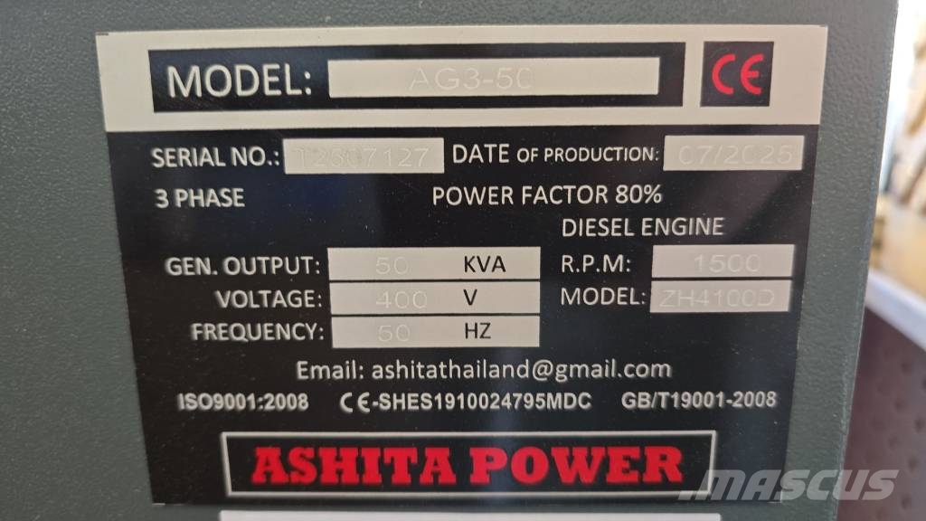Ashita AG3-50 Diesel generatoren