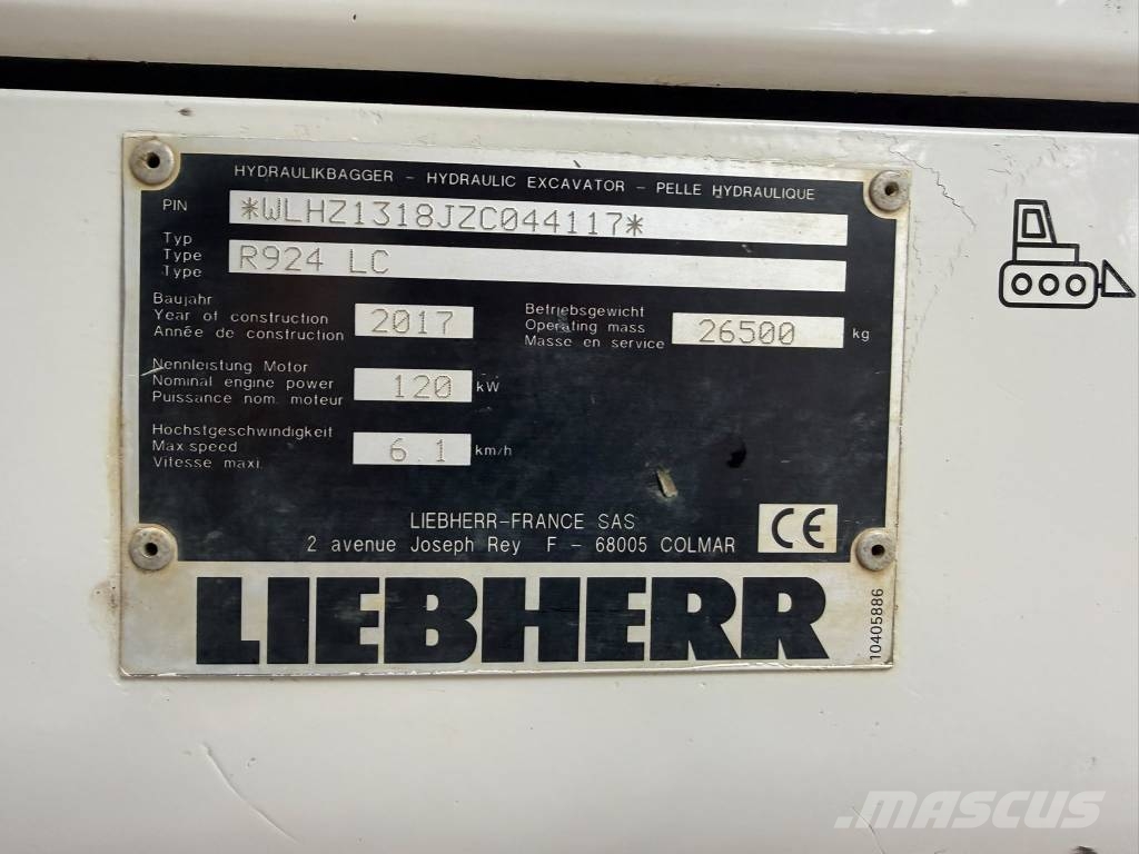 Liebherr R 924 Bagri goseničarji