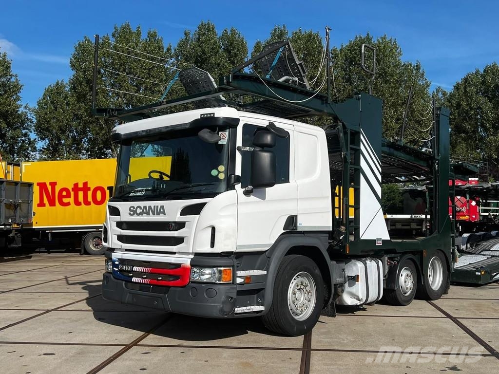 Scania P410 6X2 EURO 6 + HUNWICK 3 AXLE HANGER Autonkuljetusautot
