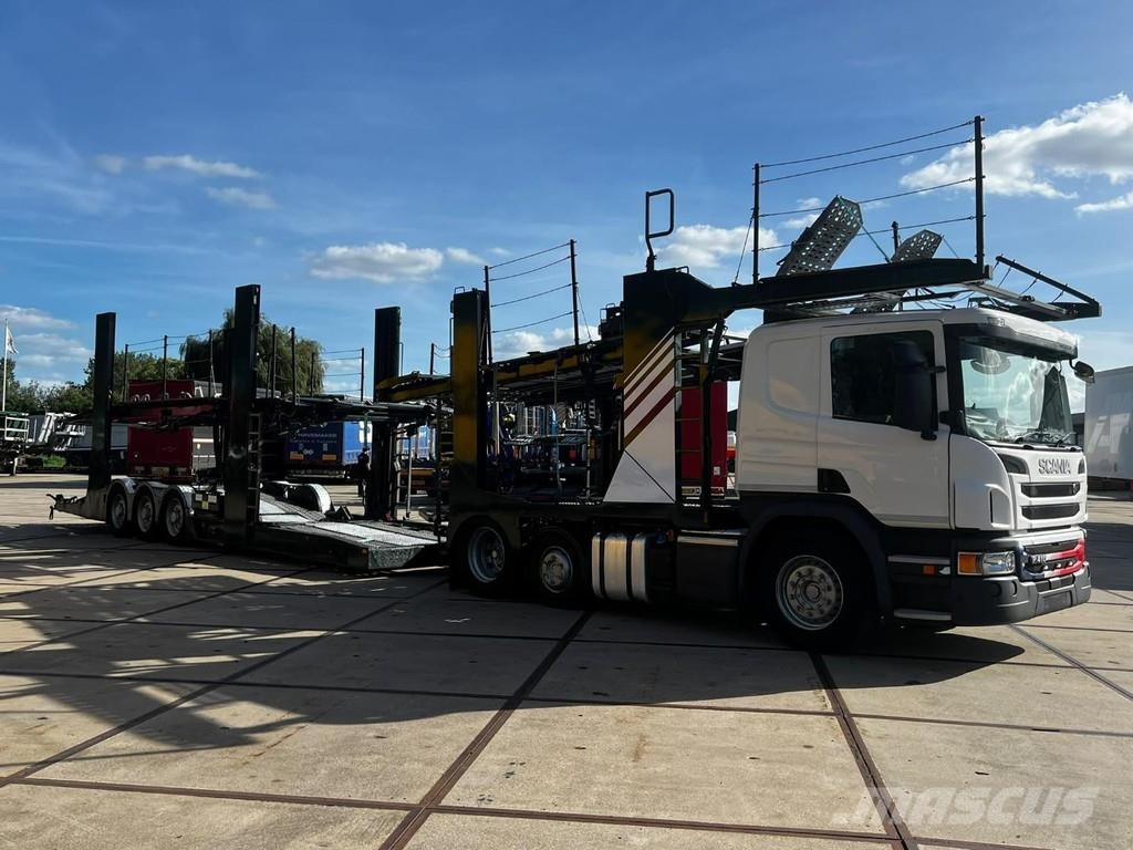 Scania P410 6X2 EURO 6 + HUNWICK 3 AXLE HANGER Autonkuljetusautot