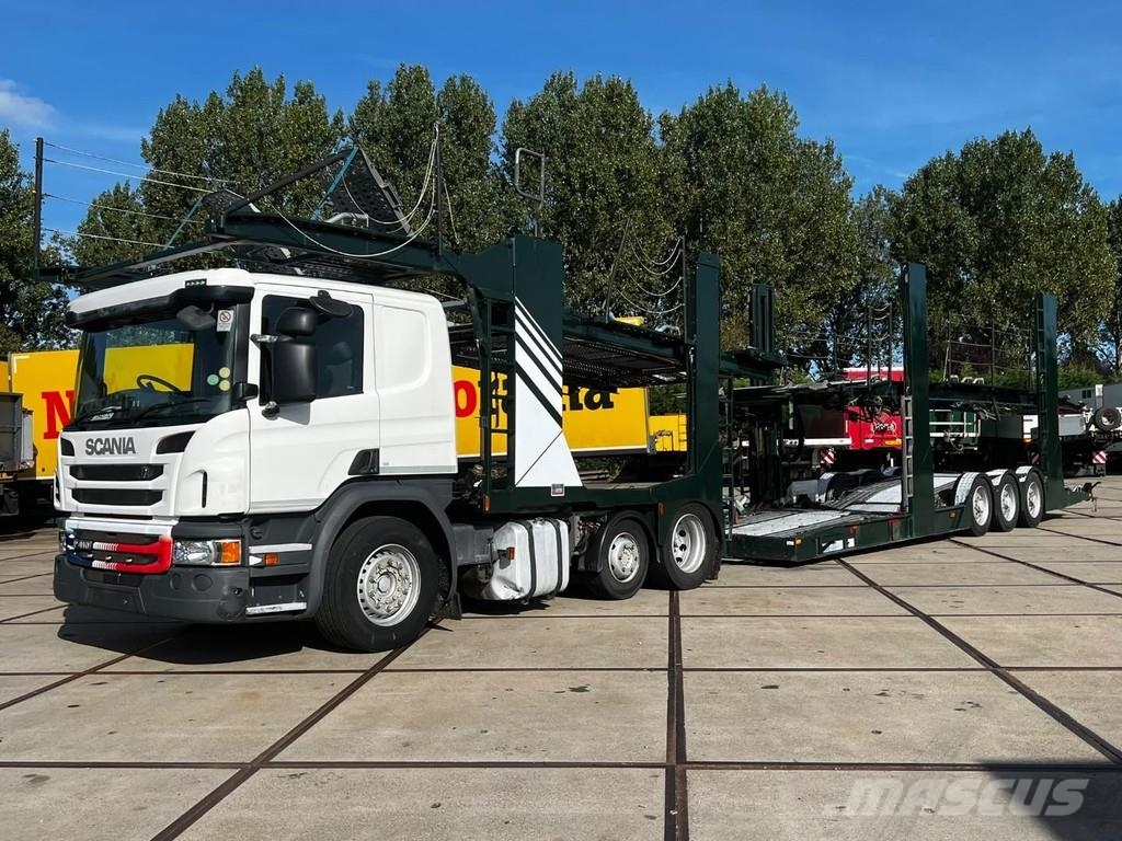 Scania P410 6X2 EURO 6 + HUNWICK 3 AXLE HANGER Autonkuljetusautot