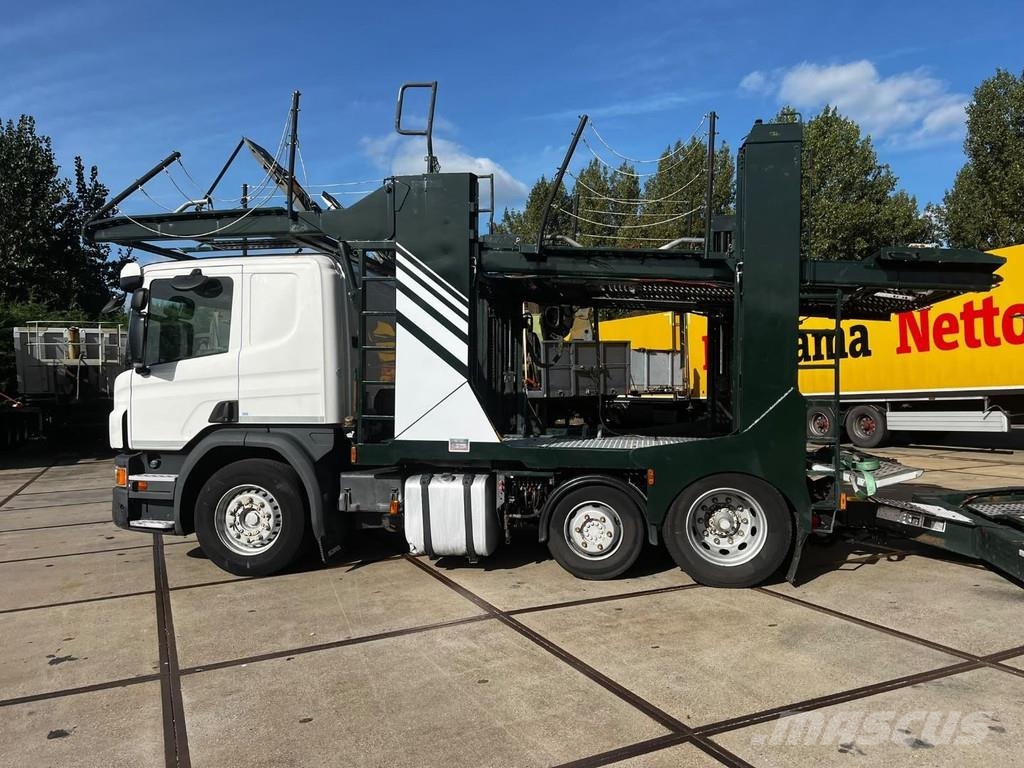 Scania P410 6X2 EURO 6 + HUNWICK 3 AXLE HANGER Autonkuljetusautot