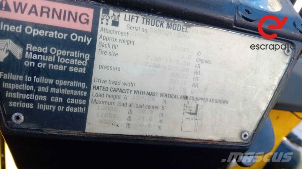 Hyster H 110 XL Carrelli elevatori diesel