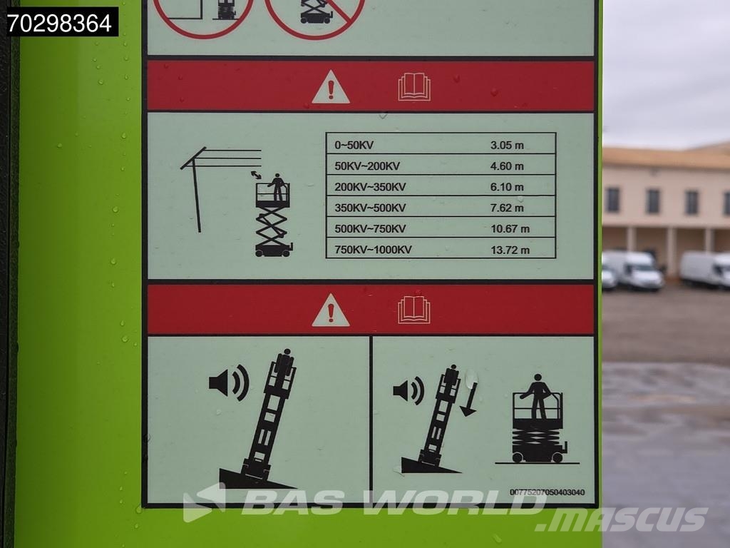 Zoomlion ZS0812AC-Li 8 M - Garantía de fábrica - Certificad Plataformas tijera