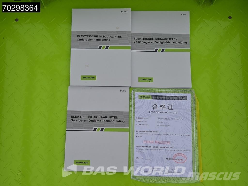Zoomlion ZS0812AC-Li 8 M - Garantía de fábrica - Certificad Plataformas tijera