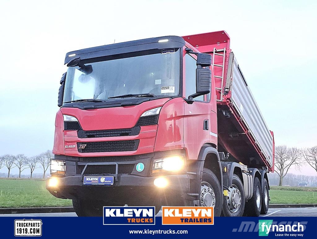 Scania G410 XT 8X4 RETARDER 3WAY Savivarčių priekabų vilkikai