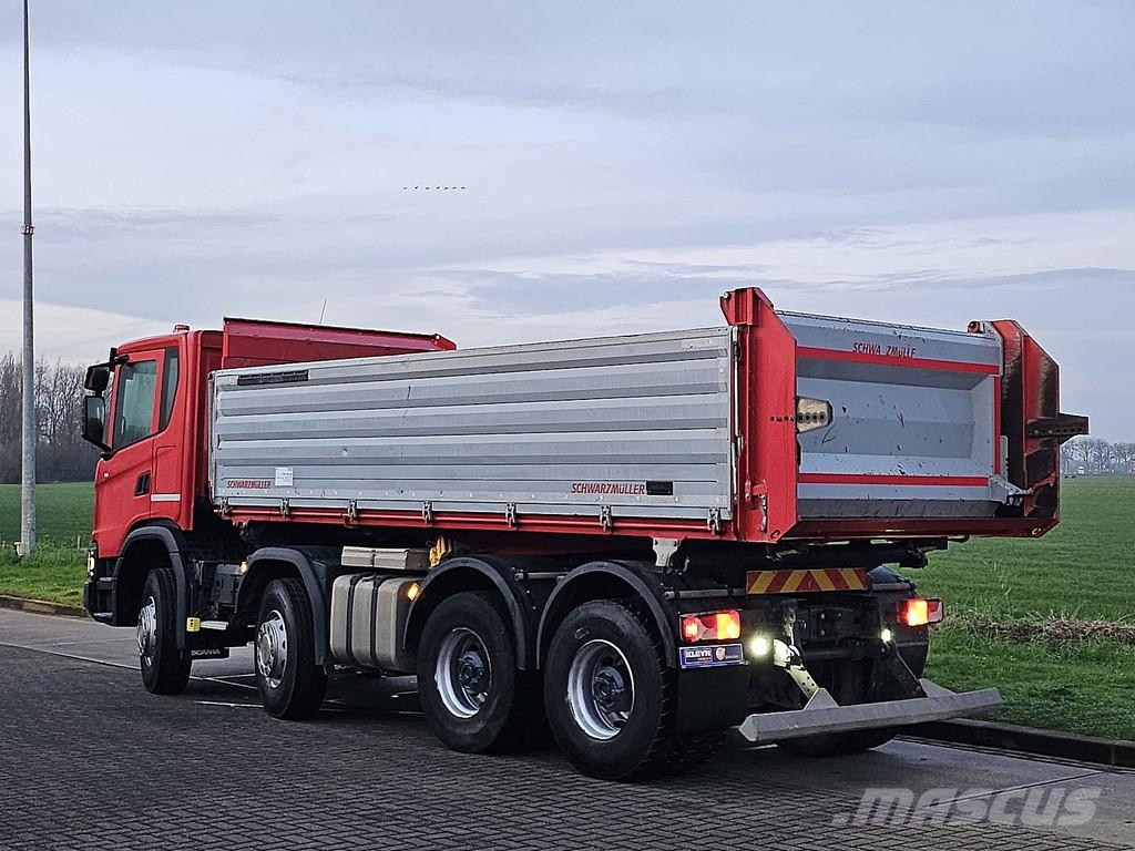 Scania G410 XT 8X4 RETARDER 3WAY Savivarčių priekabų vilkikai