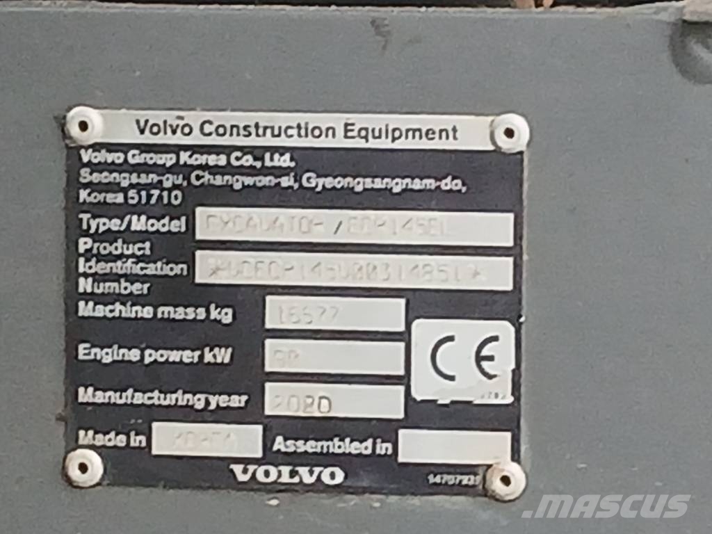 Volvo ECR 145 E Pelle sur chenilles