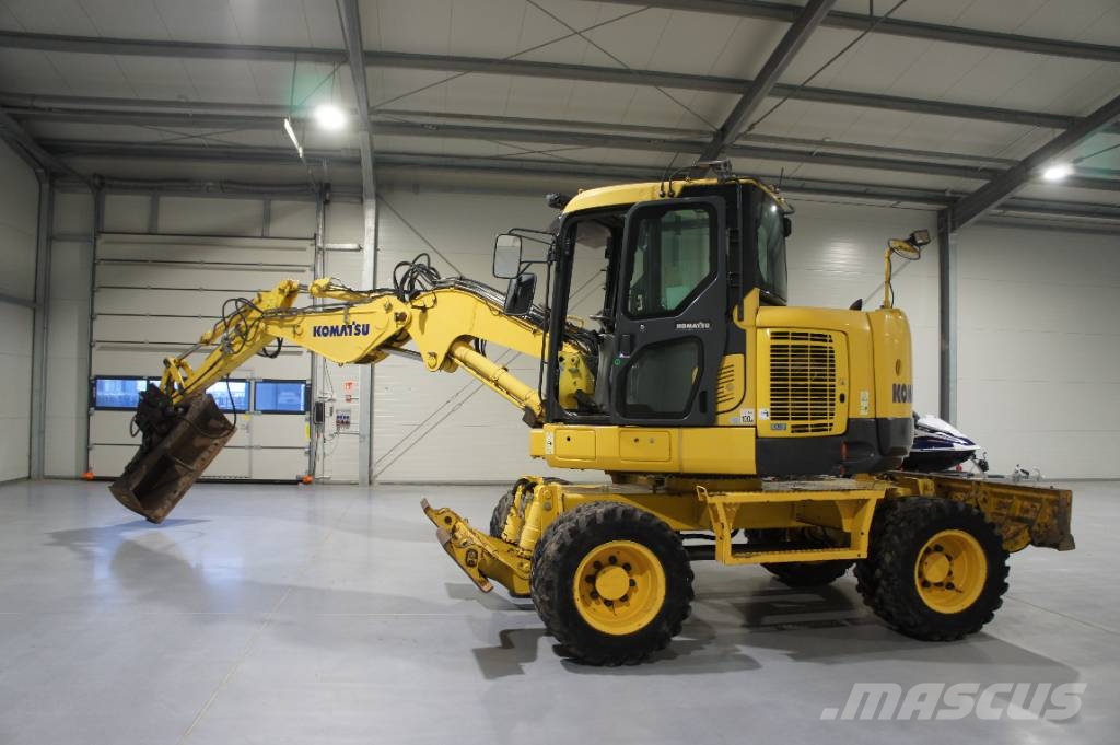 Komatsu -15% | PW118MR-8 – Koparka Kołowa + 3 łyżki Escavatori gommati