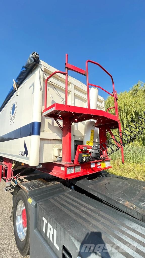 Stas S300CX Kipper | 2x lift axle | 43 m3 | alu | rolze نصف مقطورات قلابة