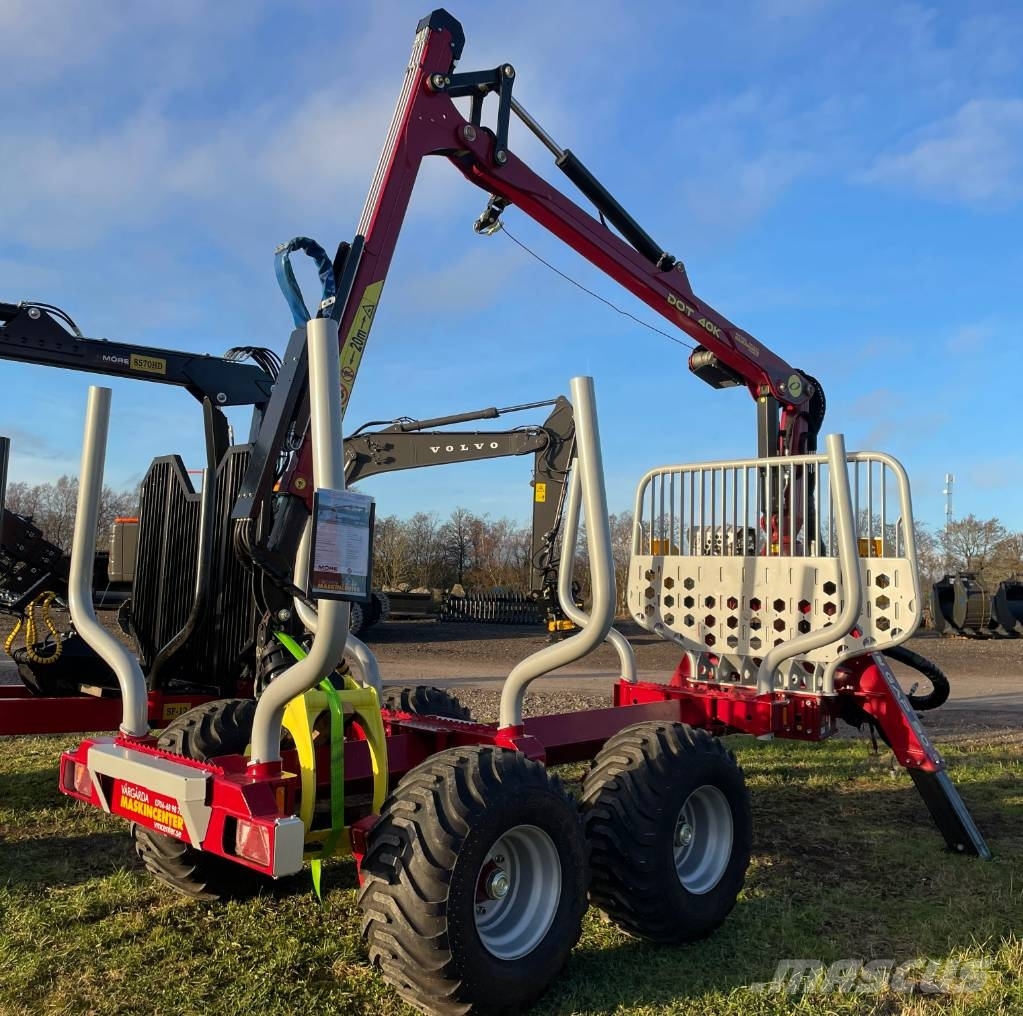 Tajfun GAP 90 Huggarvagn med kran DOT 40K Demo Forest trailers