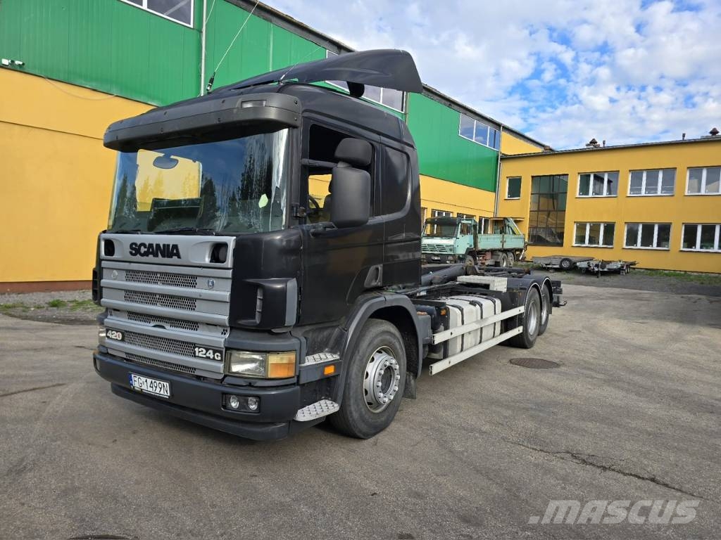 Scania 124 G 420 Hakowiec Грузовики-Контейнеровозы