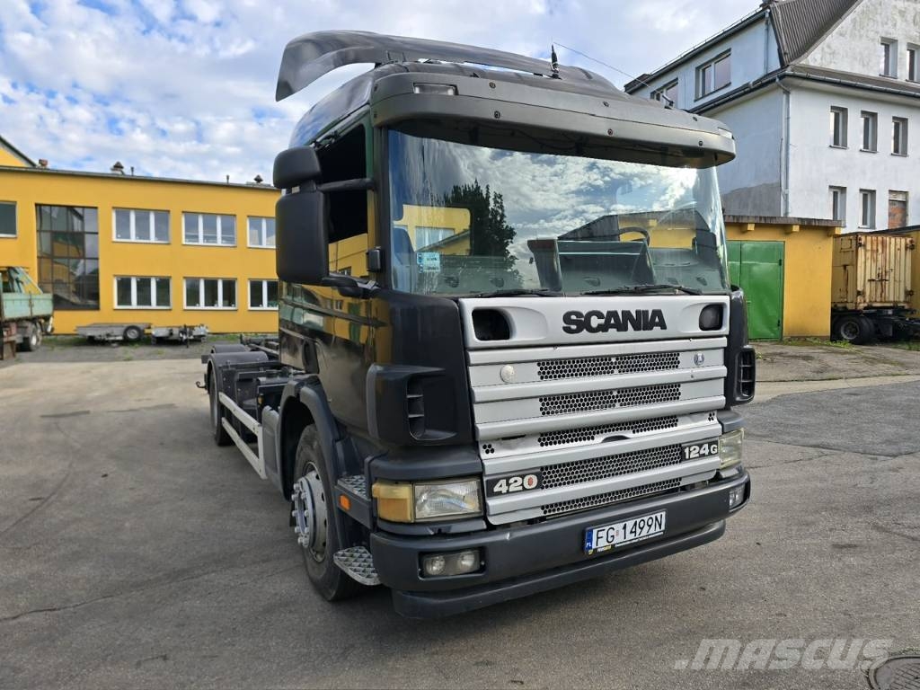 Scania 124 G 420 Hakowiec Грузовики-Контейнеровозы
