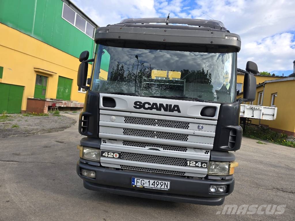 Scania 124 G 420 Hakowiec Грузовики-Контейнеровозы