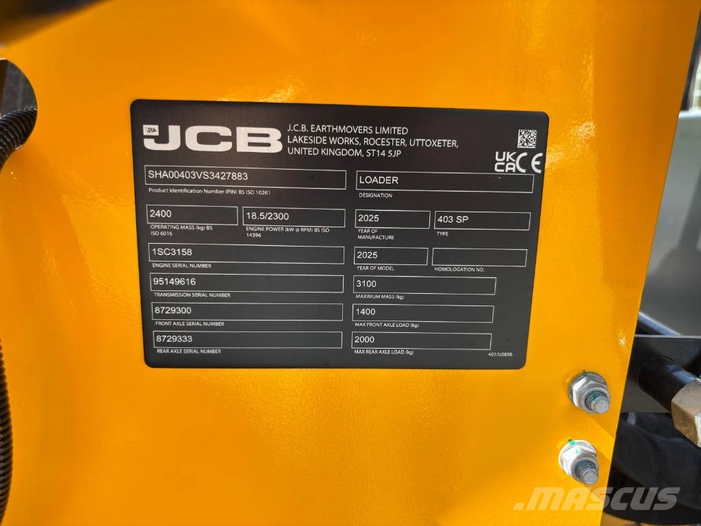 JCB 403 Smart Power Minicargadoras