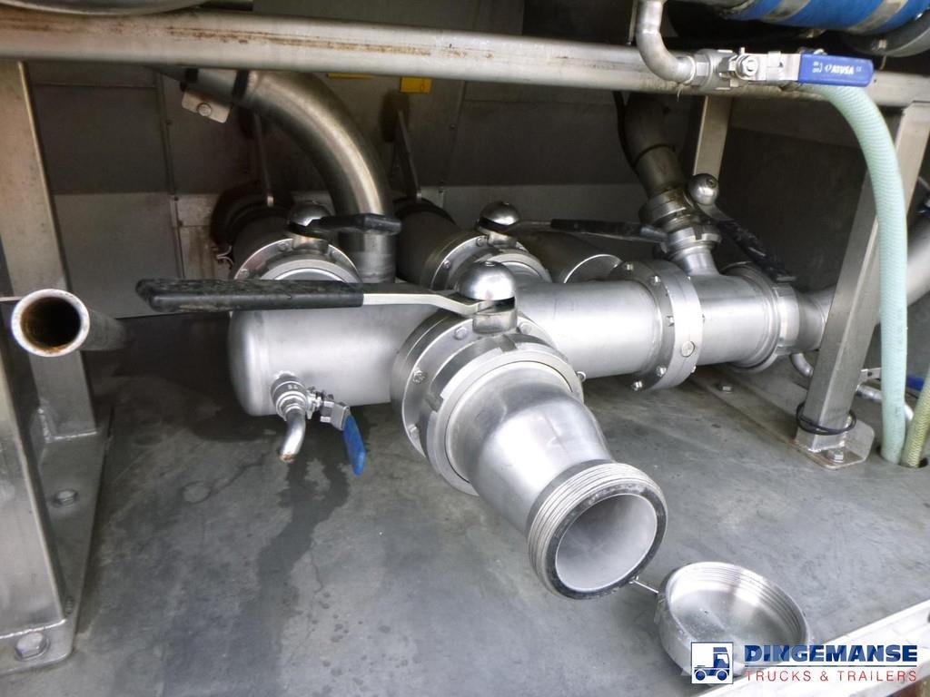 Maisonneuve Food (milk) tank inox 29 m3 / 1 comp + pump Tankopleggers