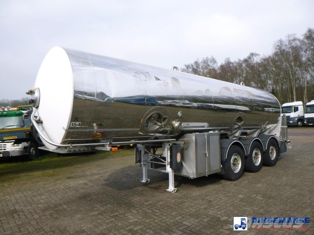 Maisonneuve Food (milk) tank inox 29 m3 / 1 comp + pump Tankopleggers
