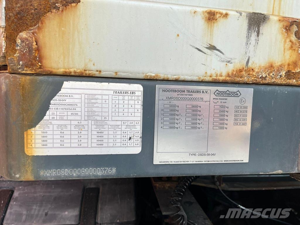 Nooteboom OSDS-58-04V Semirremolques de carga baja