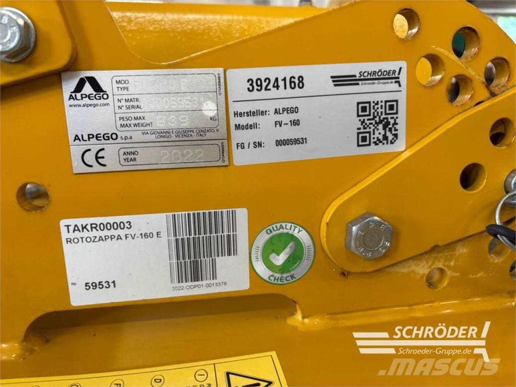 Alpego FV-160 Outras máquinas de lavoura e acessórios